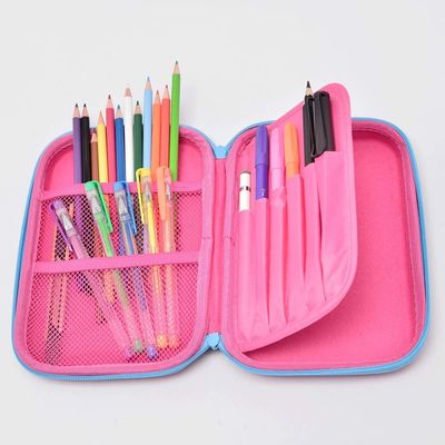 Waterdicht 3D Unicorn EVA Pencil Case Pantone Color-het In reliëf maken Embleem