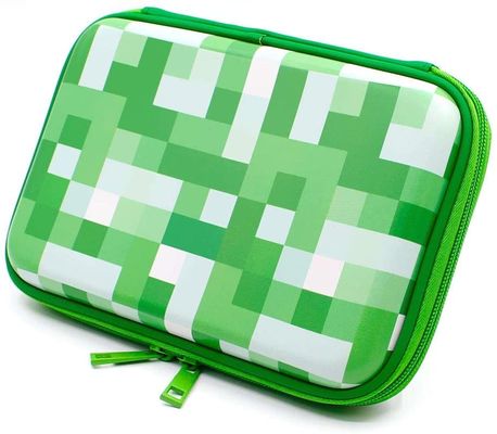 De fluorescente Groene EVA Stylish Pencil Case Big-Voering van de Capaciteitsstof