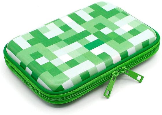 De fluorescente Groene EVA Stylish Pencil Case Big-Voering van de Capaciteitsstof