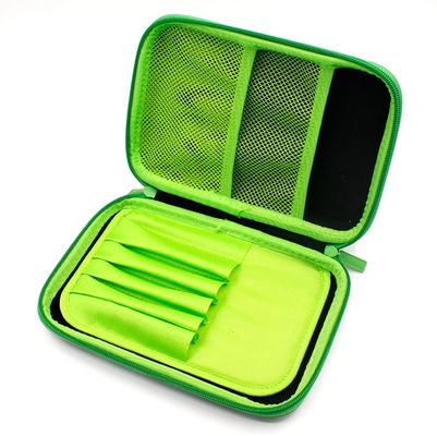 De fluorescente Groene EVA Stylish Pencil Case Big-Voering van de Capaciteitsstof