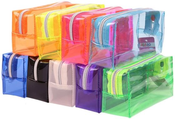 Hard Plastic het Potloodgeval van EVA Transparent Pen Pouch Pvc met Compartimenten