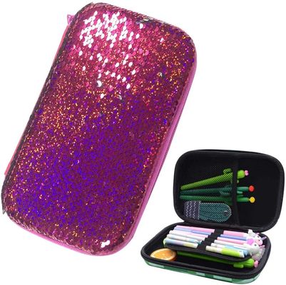 Pu Zak van het het Gevalpotlood van Leerpvc EVA Pencil Case 1800D Polyeste de Harde