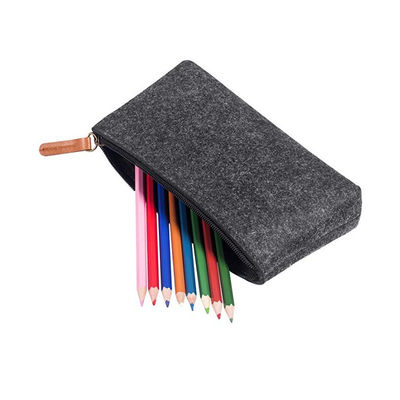 Opnieuw te gebruiken 3mm voelden Nylon het Potloodzak van EVA Pencil Case Dark Grey