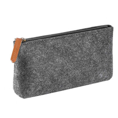 Opnieuw te gebruiken 3mm voelden Nylon het Potloodzak van EVA Pencil Case Dark Grey