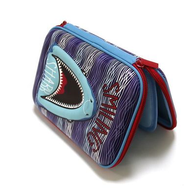 OEM Douane 3D Aanraking EVA Pencil Case Debossing Logo 22x15x4.5cm