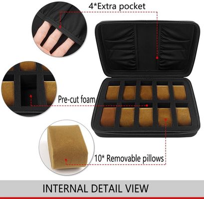 Hand - gemaakte de Inzamelingsdoos van Spandex EVA Watch Case Embossing Logo