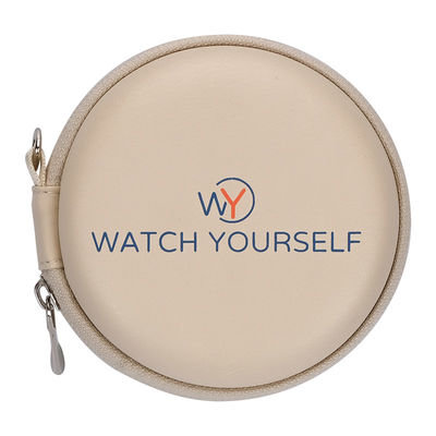 OEM ODM Gesloten de Ritssluiting van de het Leeroppervlakte van EVA Watch Case Pu van de Fluweelvoering