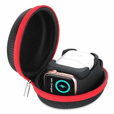 Draagbaar Pu Leer EVA Watch Case Crush Proof voor Apple Airpods
