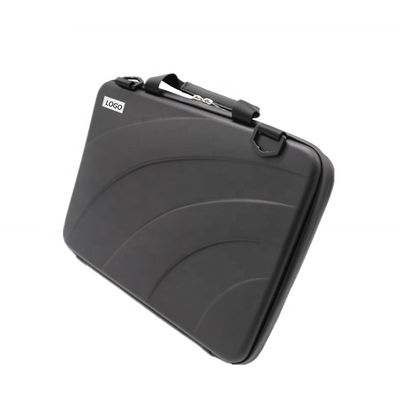 Zwarte PU leer EVA schokbestendig laptop hoesje voor Macbook Air EVA Zwarte PU leer schokbestendig EVA beschermende laptop hoesje tas