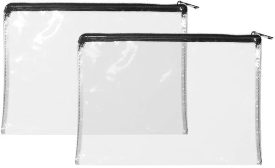 De rekupereerbare 12x8.7inch-Zakken van de Zak Transparante pvc van het Ritssluitingsgeld met Ritssluiting