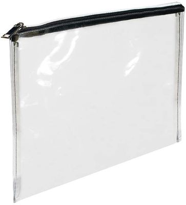 Duurzame transparante PVC rits bankzakjes 12x87 inch Customized logo printing en ontwerp opties
