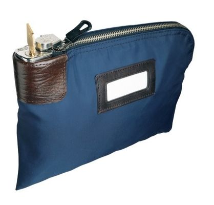 ODM OEM Canvas 11X6 inch Zippered Bank Deposit Bags Met 2 Sleutels Canvas Locking Zipper Bank Deposit Bag Met PVC Pocket Met 2 Sleutels Zipper Bank Bags
