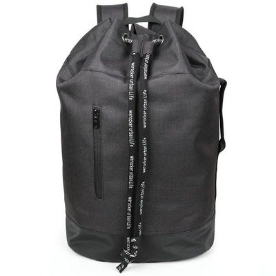 OEM ODM 210D Nylon Stylish Waterproof Laptop Ruimtas Voor College Waterproof Draadstreng Sluiting Ruimtassen Tassen Met Top Cotton touw Gesloten