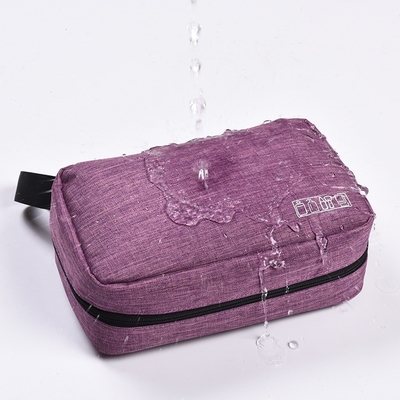 De Stoffentoiletry van de reis600d Polyester de Make-upopslag van de Waszak met Voering 210D