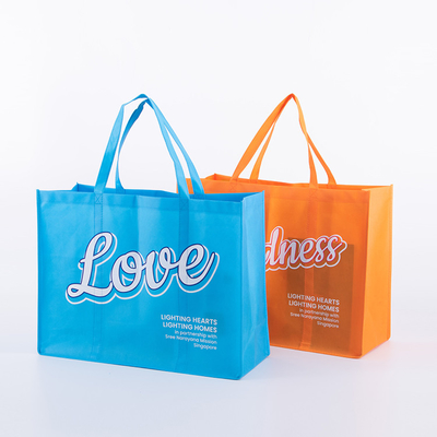 Gerecycleerde Tote Non Woven Fabric Shopping-Aangepast Zak Opnieuw te gebruiken met Embleem